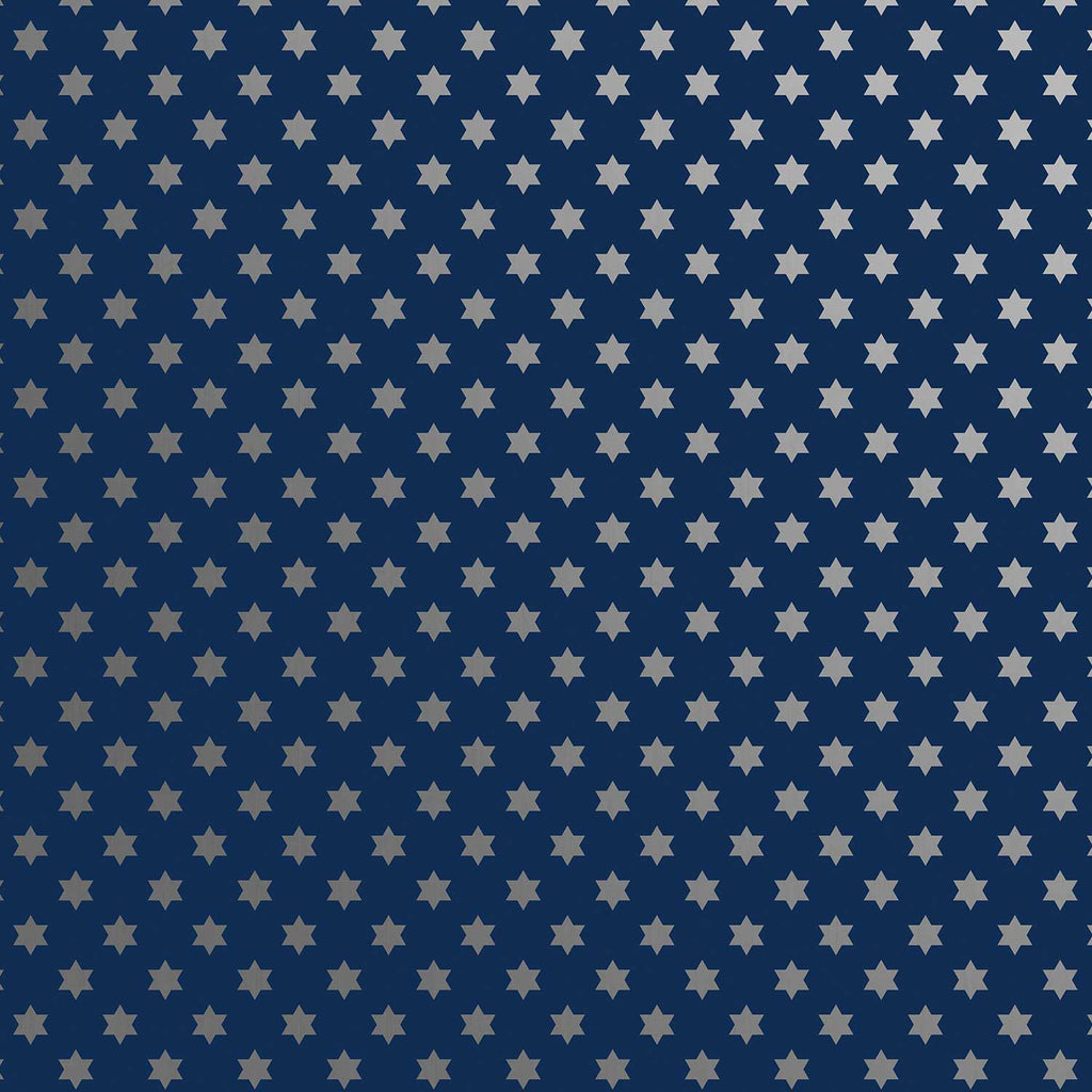 XB636a Hanukkah Stars Gift Wrapping Paper Swatch 