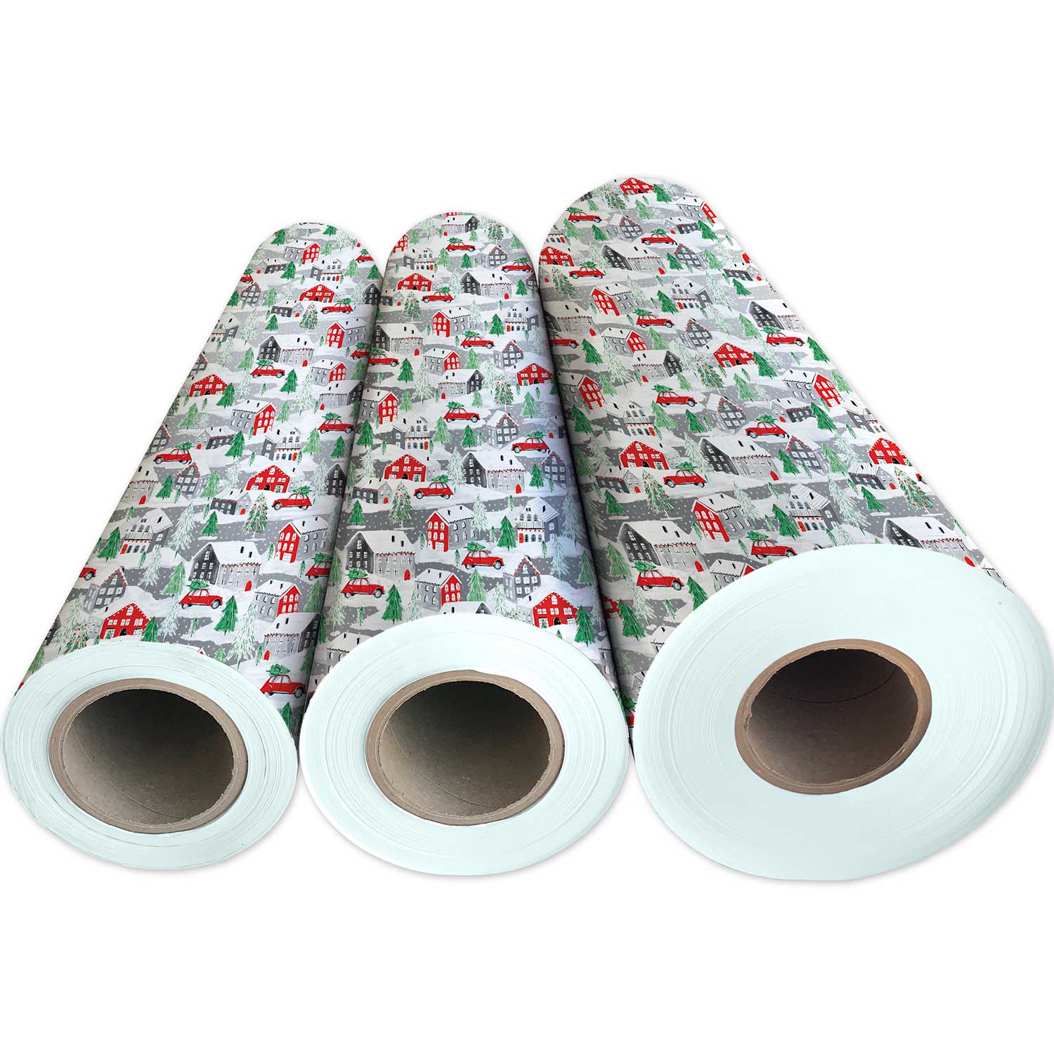 Christmas Gift Wrap | Home Town | Present Paper, Full Ream 833 ft x 30 in
