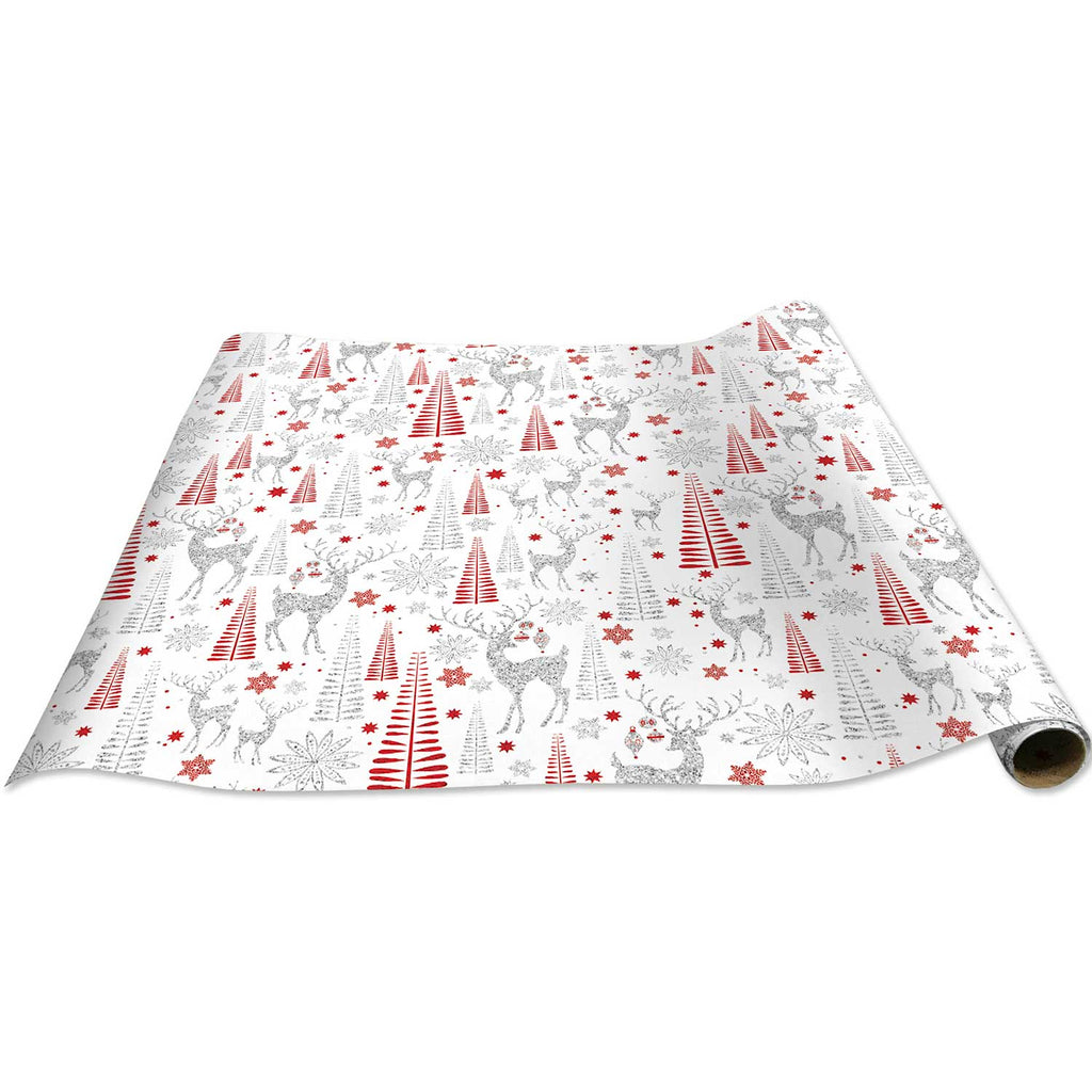 XB788c Reindeer Christmas Gift Wrapping Paper Jumbo Roll 