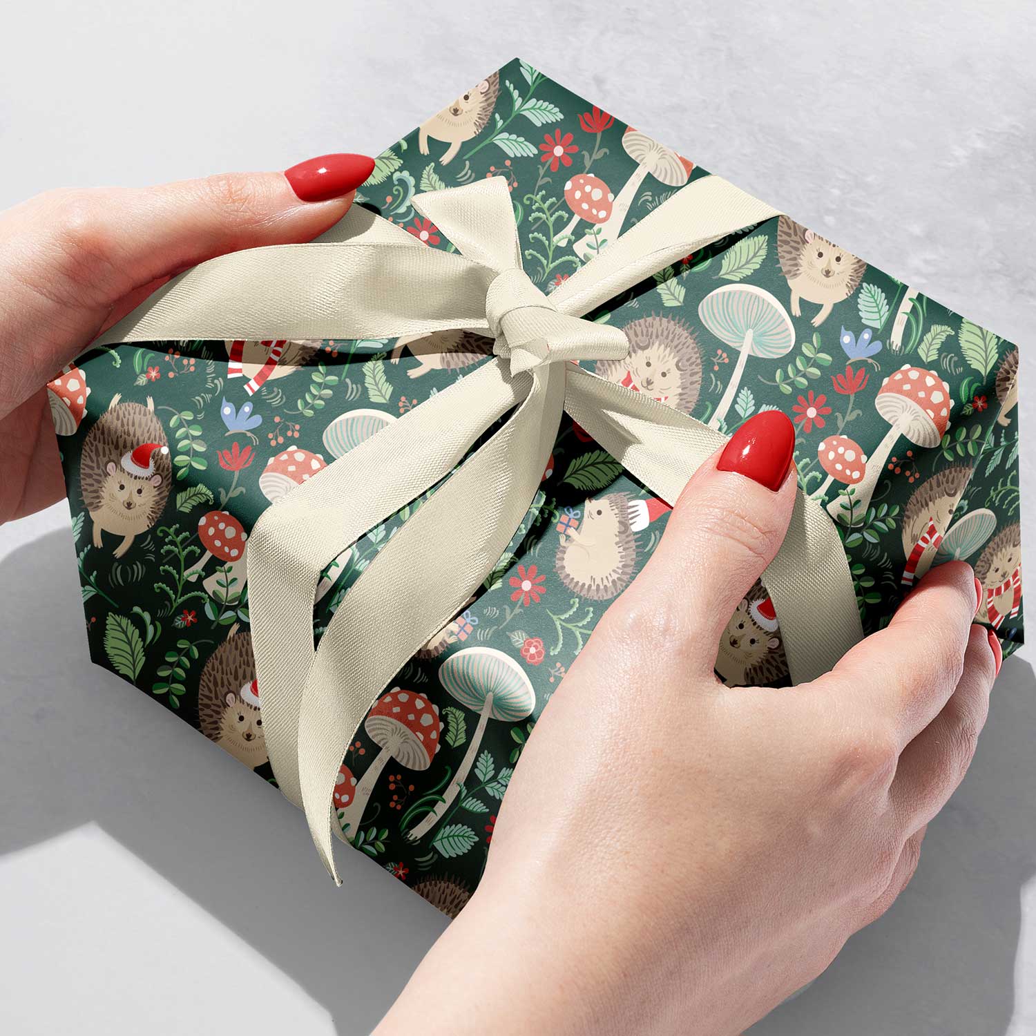 Jillson & Roberts Santa Christmas Gift Wrap 1/2 Ream 417 ft x 24 in
