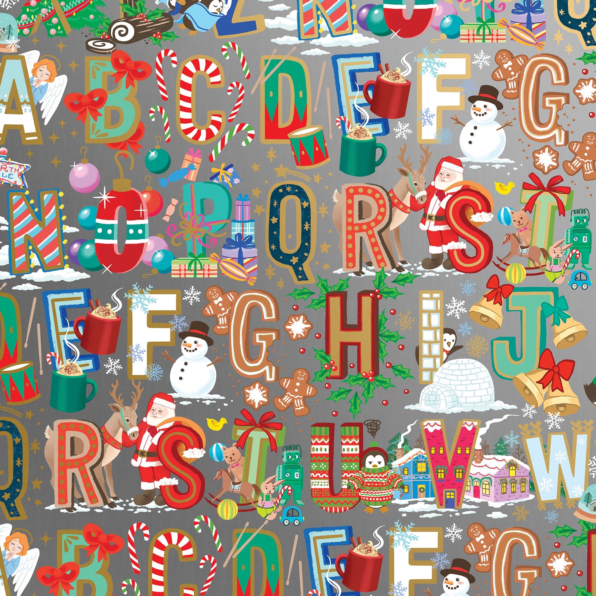 Christmas Wrapping Paper, Cute Newspaper Wrapping Paper Santa