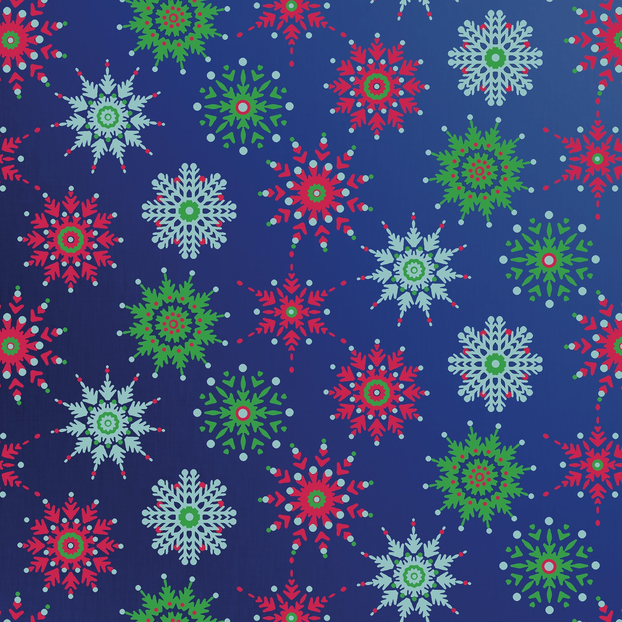 Festive Snowflakes Wrapping Paper 24x417' Counter Roll